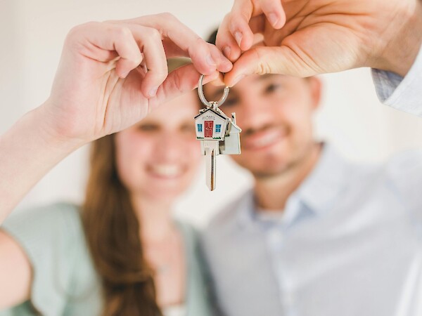 Couple with keys