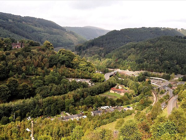 By View from Brynithel looking down on Aberbeeg by andy dolman